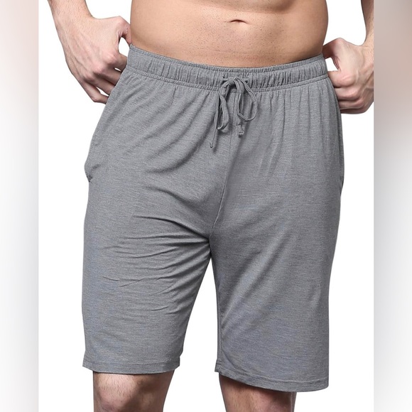 Men's Bamboo PJ Shorts Comfortable Sleep Shorts/Lounge/PJ with Pockets Size XL - Picture 1 of 4